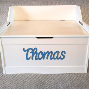 PERSONALISED TOY BOX children's kids custom..choose any name