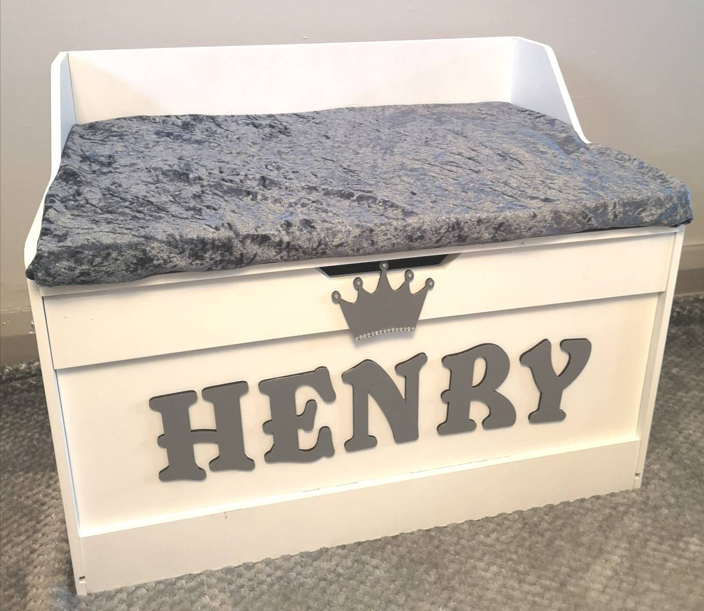 PERSONALISED TOY BOX children's kids custom..choose any Etsy