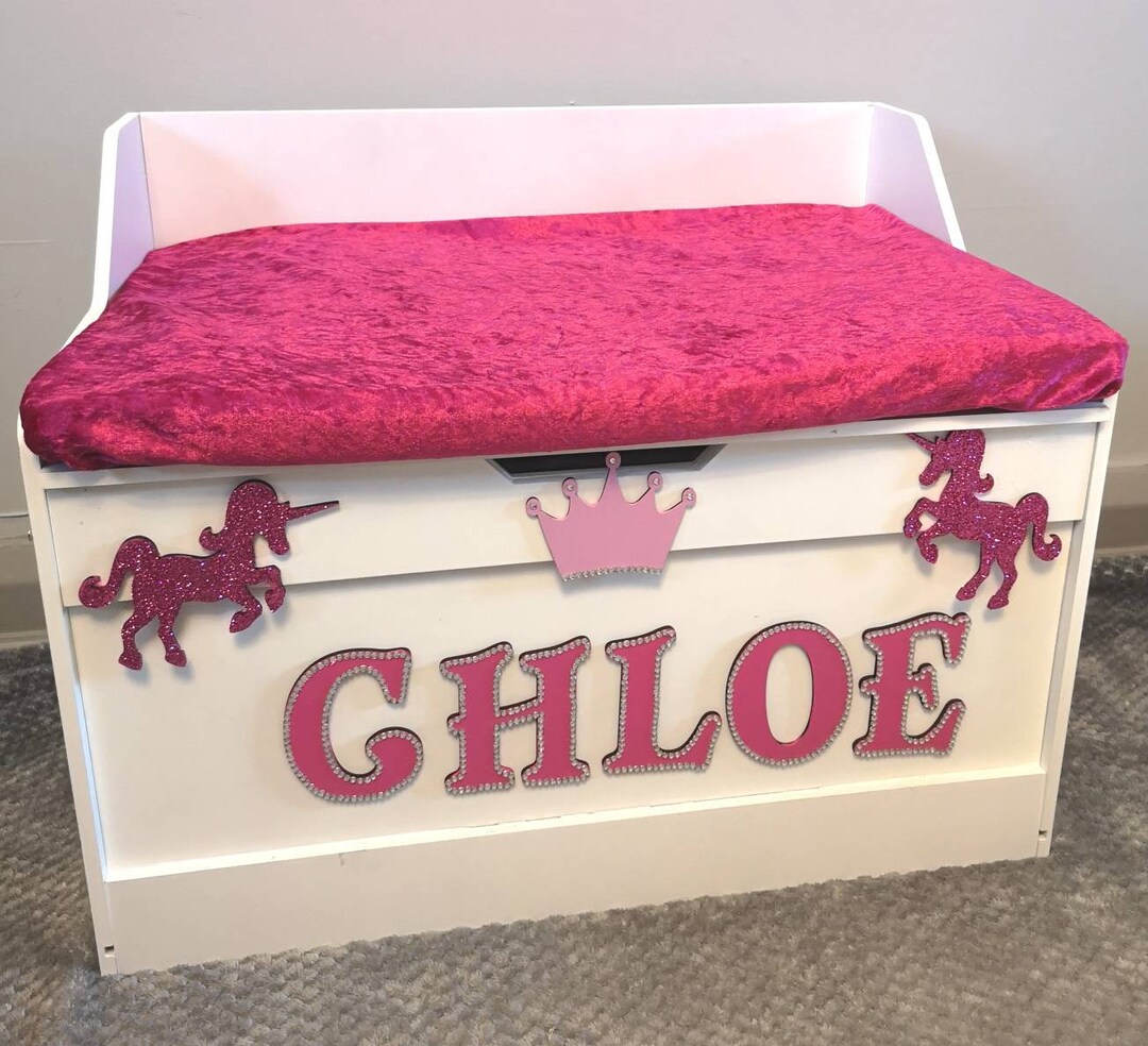 PERSONALISED TOY BOX Children's Kids Custom..choose Any Etsy