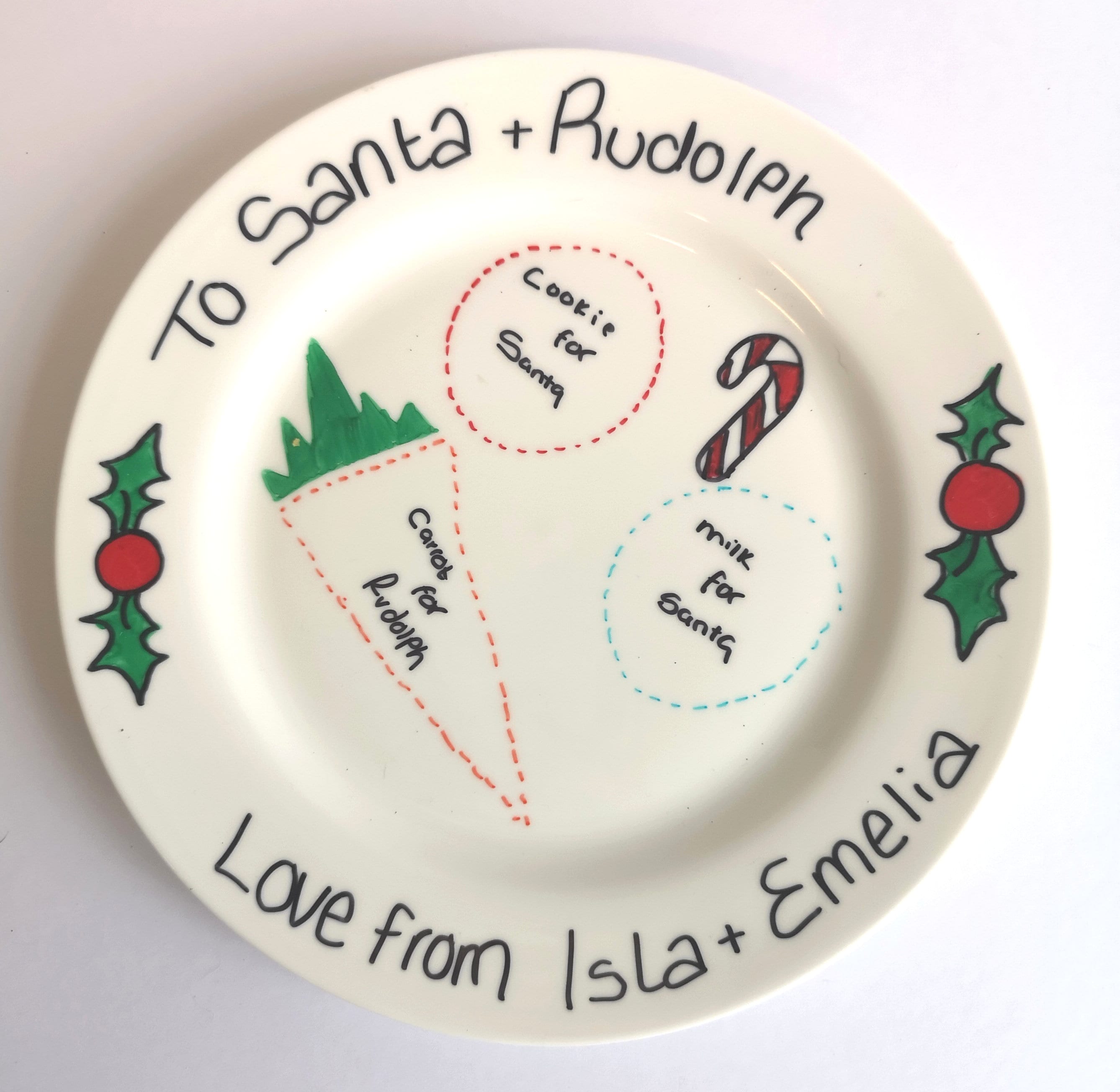 Kids Christmas Plates 