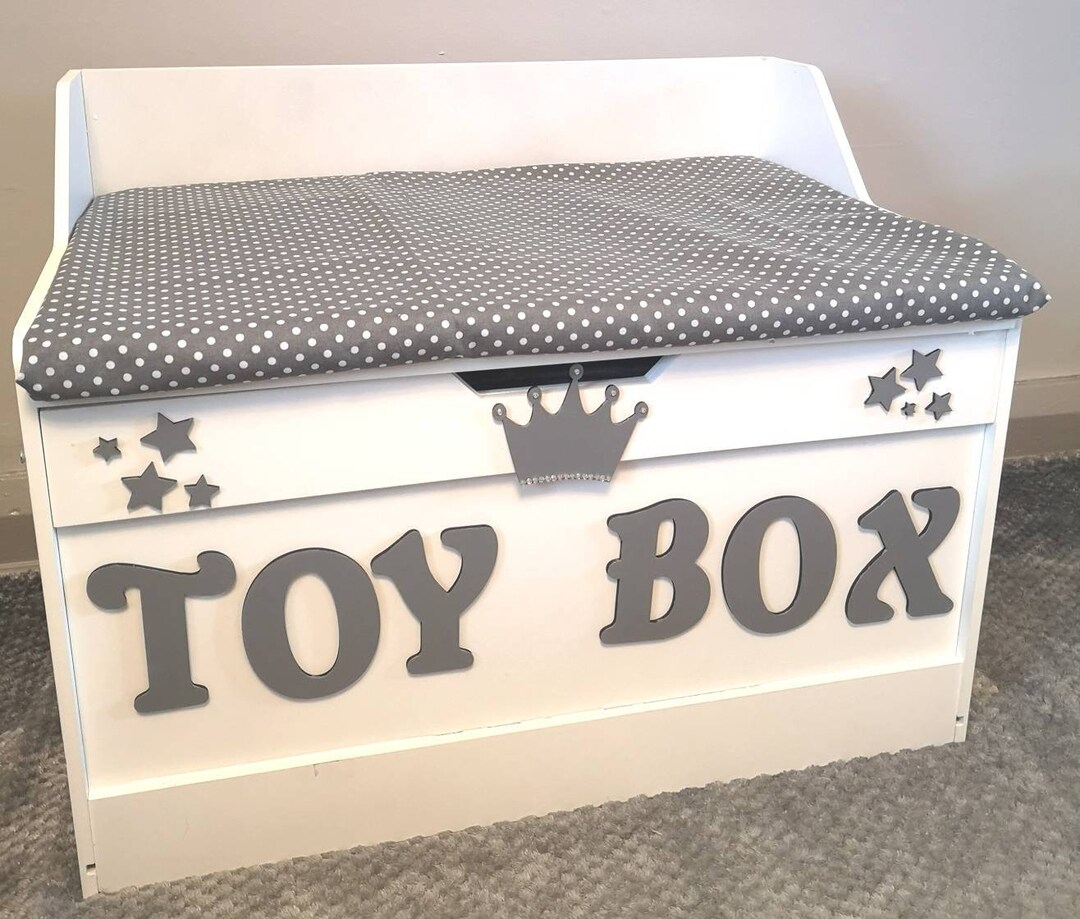 TOY BOX CHEST Seat Can Be Customised Personalised Etsy