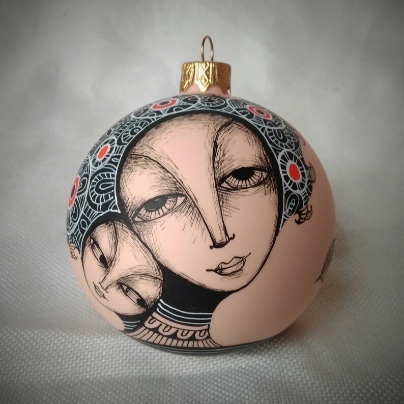 Mama Christmas Ornament gift for mom Original Hand image 2