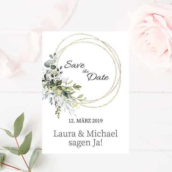 Save the Date card, Wedding invitation, Modern card, Geometric map, Gold green card, Wedding ceremony, Elegant invitation, Pearlescent
