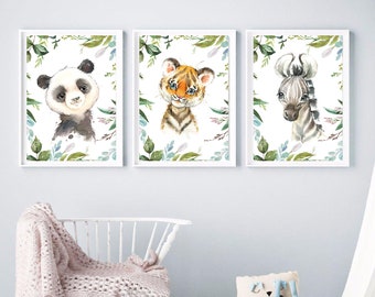 Animal pictures baby room, baby room animal pictures, art prints baby, newborn gift, wall art pictures animals, wildlife pictures, wall decoration child