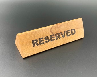 Table Reserved Sign ,Wooden Sign,Table Centrepiece,Table Decor