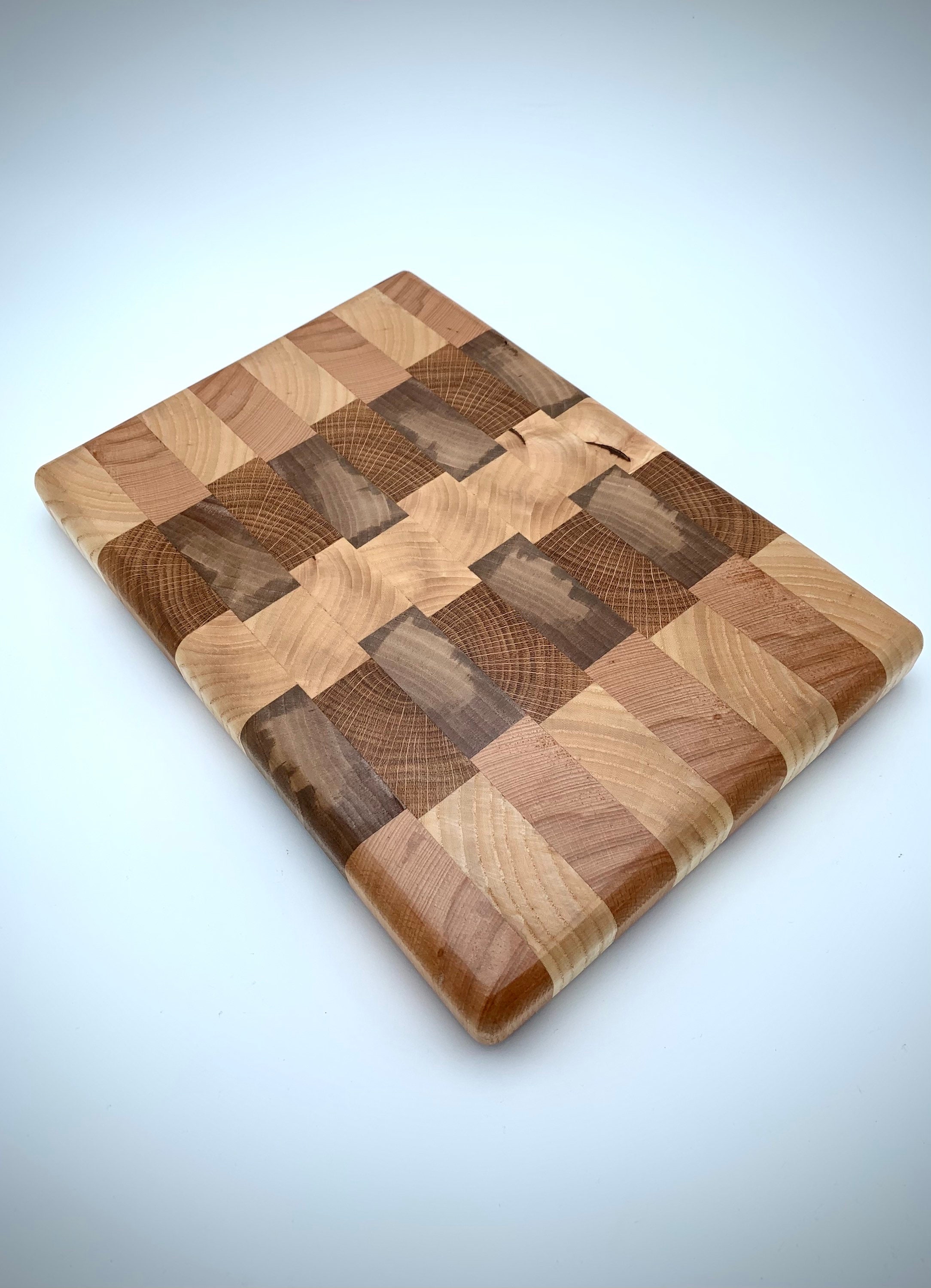 Custom Walnut End Grain Chopping Board Always a Stunning Grain Pattern Full  50mm Thick 