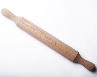 Large beech wood rolling pin