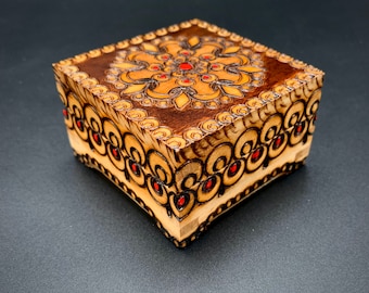 Engraved box, Jewellery Box, Memory box