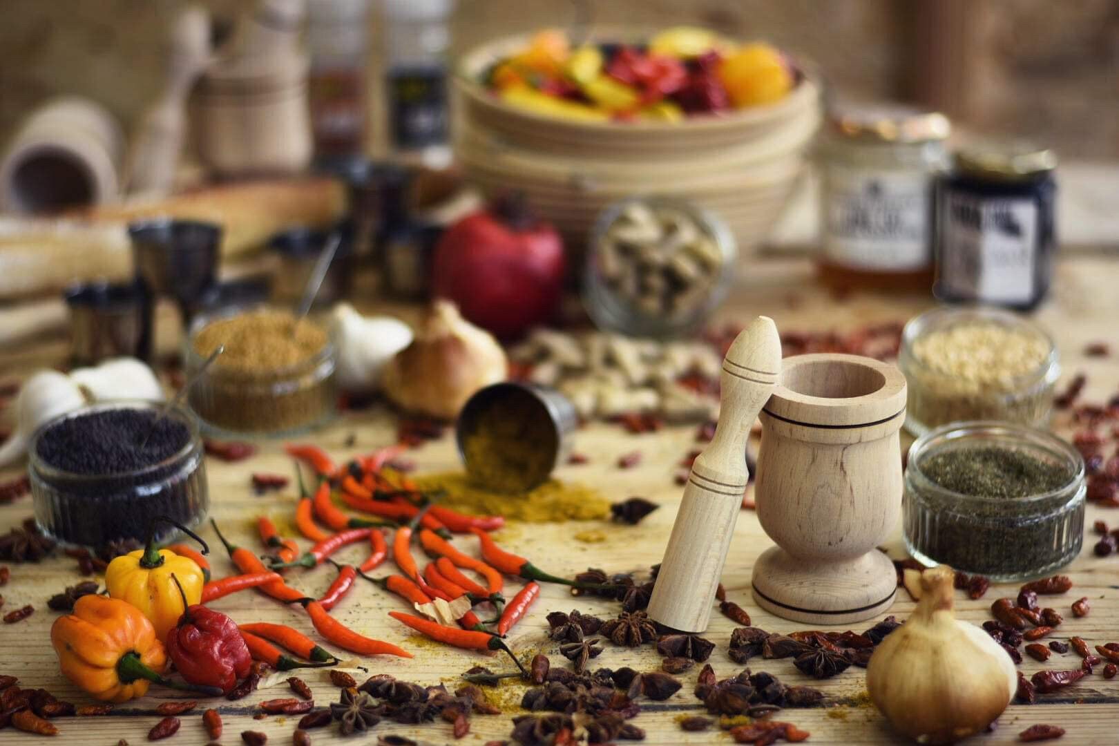Small Mortar and Pestle Made Out of Beech Wood Etsy