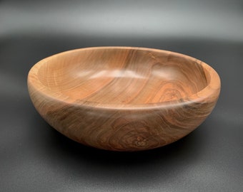 Handmade walnut wood bowl