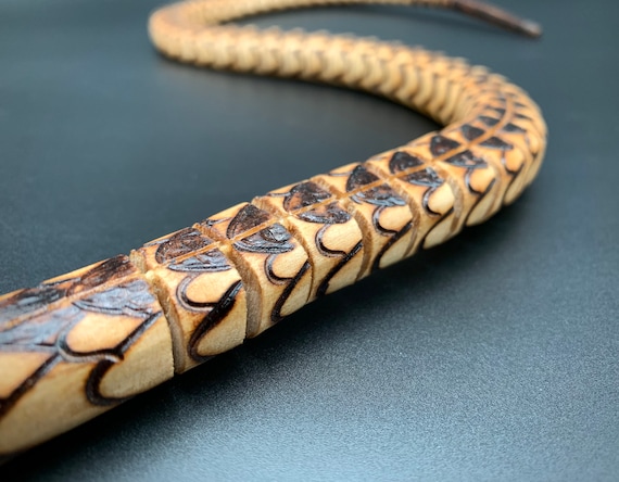 Wooden Snake,engraved Slithering Wooden Snake - Etsy