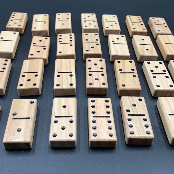 Wooden Dominoes Blocks - Etsy