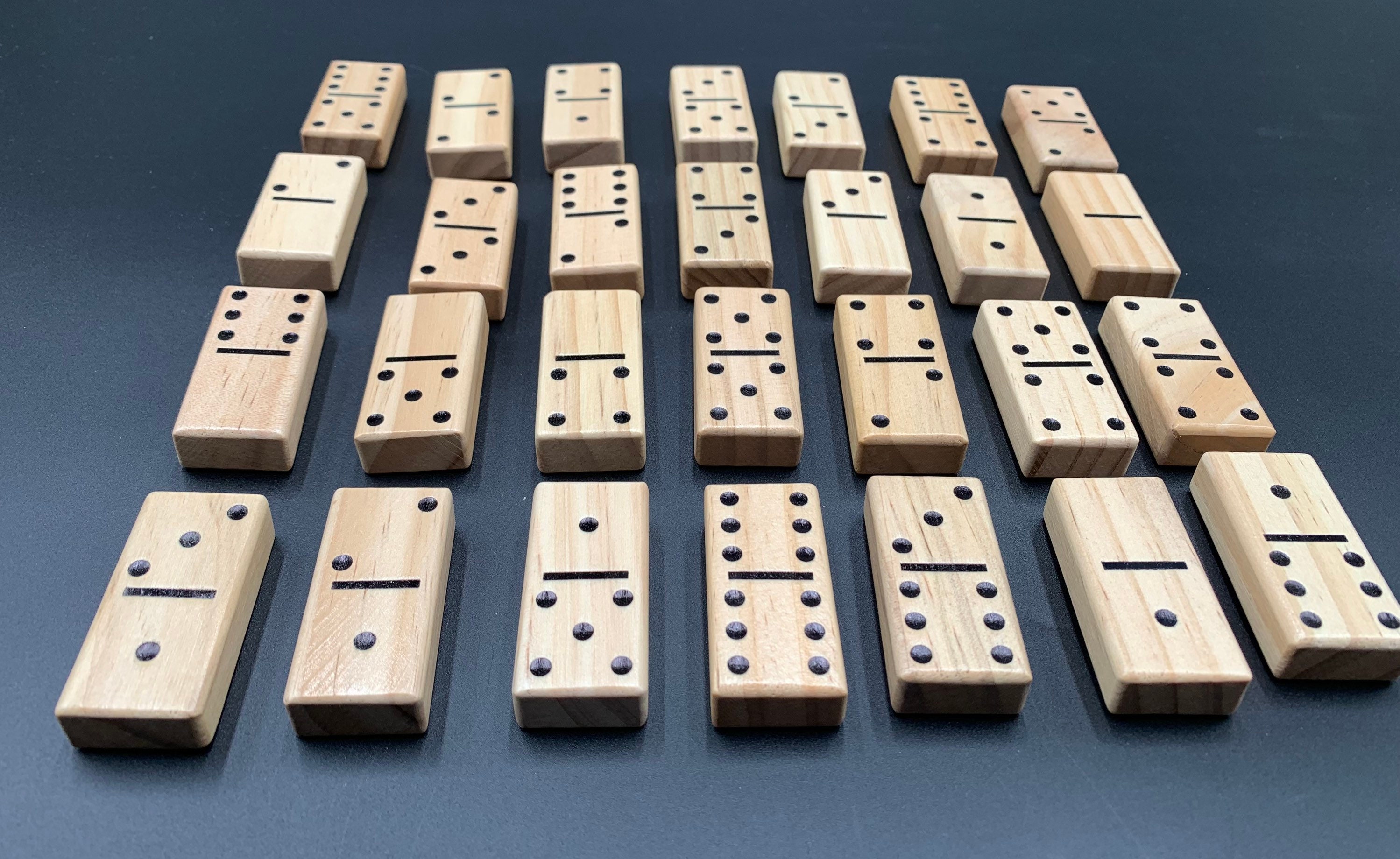 Wooden Dominoes Set 28pc