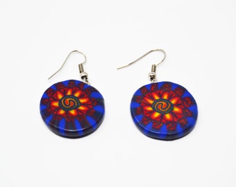 Polymer clay earrings, gift for her, accessories, different styles.