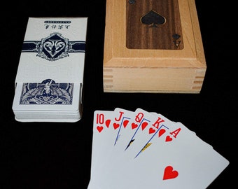 Playing cards box, 1 set poker cards