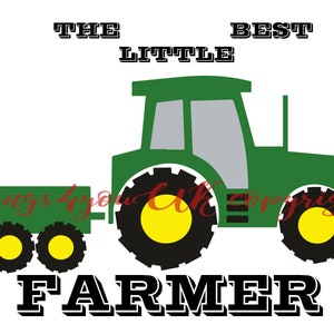 Tractor svg, The best farmer, Farm equipment, Tractor birthday, Birthday boy, Tractor, silhouette, tractor cricut file, iron on, png,