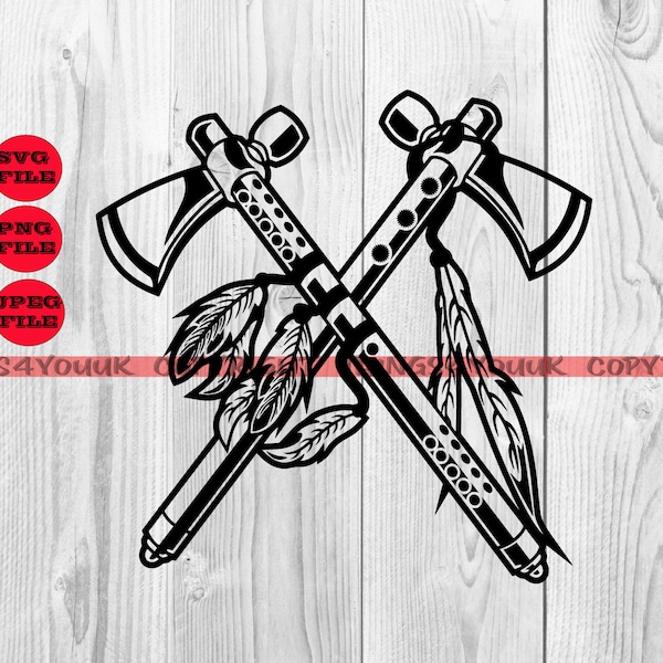 Crossed Axes SVG, Lumberjack Logo, Indian Axes, Tomahawk SVG, Vikings SVG, Indians Ornaments, Axe Cricut Files, Silhouette, Cameo, Iron On