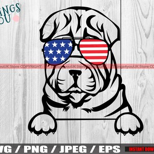 Shar Pei SVG, Peeking Shar Pei Hund, Peeka A Boo, Shar Pei Lovers, Shar Pei Clipart, Shar Pei Cricut, Shar Pei Silhouette Cameo, Shar Pei PNG