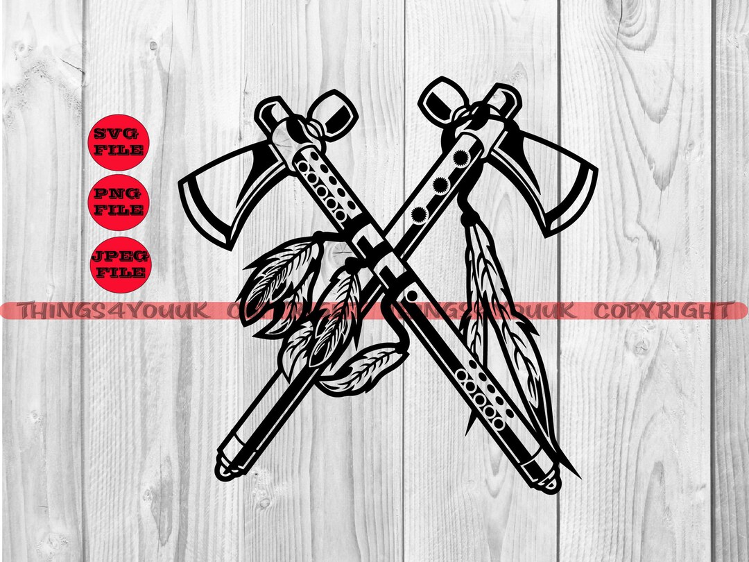 Crossed Axes SVG, Lumberjack Logo, Indian Axes, Tomahawk SVG, Vikings