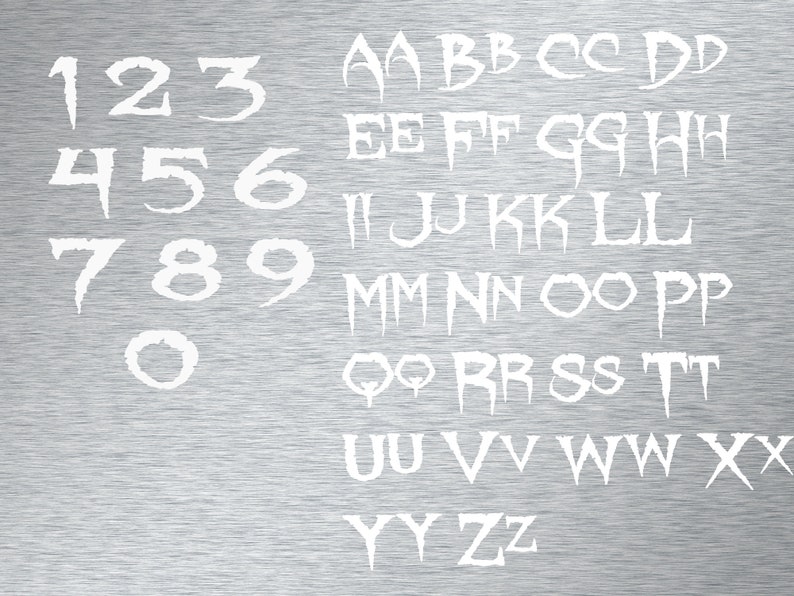 Download Halloween Font SVG Fonts For Cricut Alphabet Scary Font | Etsy