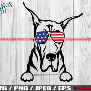 Great Dane SVG, Great Dane Mom, Great Dane Dad, Great Dane Clipart, Great Dane Peeking Dog, Silhouette, Cricut File, Iron On, Great Dane Dog