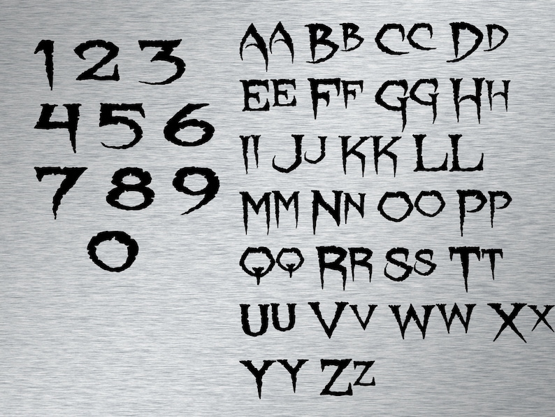 Download Halloween Font SVG Fonts For Cricut Alphabet Scary Font | Etsy