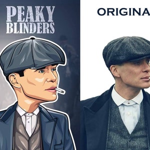 Peaky Blinders Cartoon Portrat, Thomas Shelby Cartoon Portrait, Personalized Cartoon Portrait, Cartoon Caricature, Photo To Cartoon