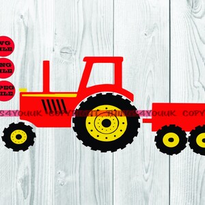 Tractor svg, Farm equipment, Tractor birthday, Birthday boy, Tractor, silhouette, tractor cricut file, iron on, SVG, PNG, PDF, Dxf, Stamp