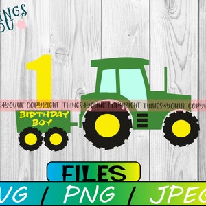 Tractor svg, Farm equipment, Tractor birthday, Birthday boy, Tractor, silhouette, tractor cricut file, iron on, SVG, PNG, PDF, Dxf, Stamp
