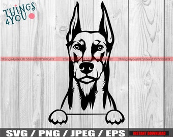 Doberman Unique Gift Sublimation New keyrings with Purebred Dogs Art Dog Ltd Doberman Unique Gift Sublimation New keyrings with Purebred Dogs Art Dog Ltd