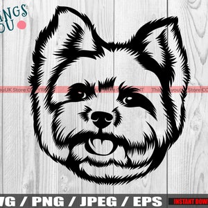 Yorkshire Terrier Svg, Peeking Yorkie, Yorkie Svg, Yorkie Head, Cute Yorkie Clipart, Yorkie Vector, Yorkshire Terrier Svg Cricut