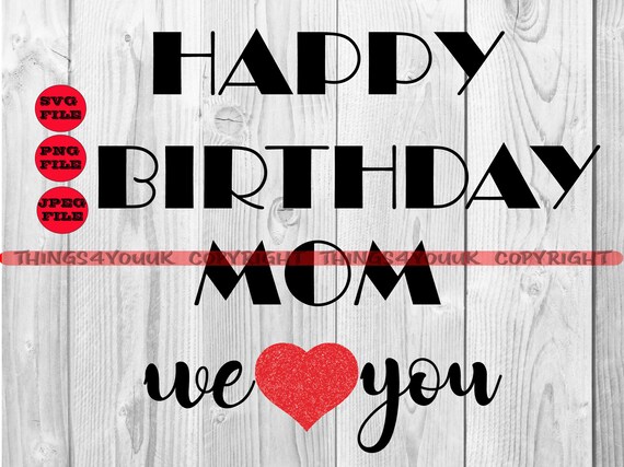 Happy birthday Mom Sticker