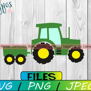 Tractor svg, Farm equipment, Tractor birthday, Birthday boy, Tractor, silhouette, tractor cricut file, iron on, SVG, PNG, PDF, Dxf, Stamp