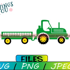 Tractor svg, Farm equipment, Tractor birthday, Birthday boy, Tractor, silhouette, tractor cricut file, iron on, SVG, PNG, PDF, Dxf, Stamp