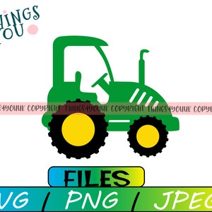 Tractor svg, Farm equipment, Tractor birthday, Birthday boy, Tractor, silhouette, tractor cricut file, iron on, SVG, PNG, PDF, Dxf, Stamp