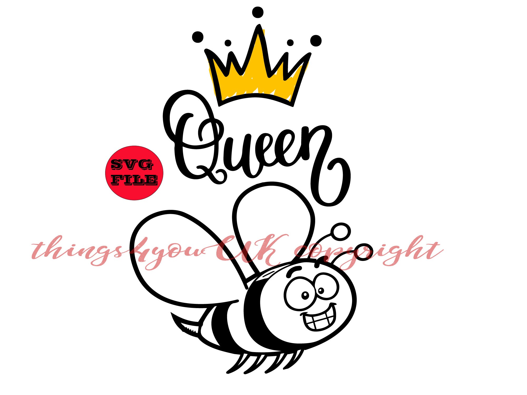 Download Bee Svg Flying Bee Honey Bee Honey Queen Bee Bee In A Crown Etsy