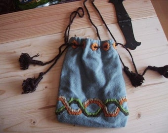 Alms bag embroidered