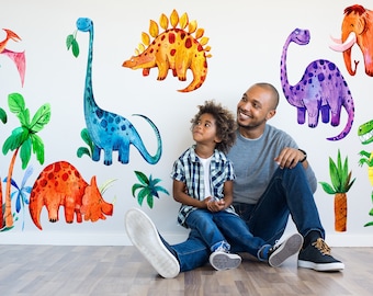 Dinosaur Wall Decal Etsy