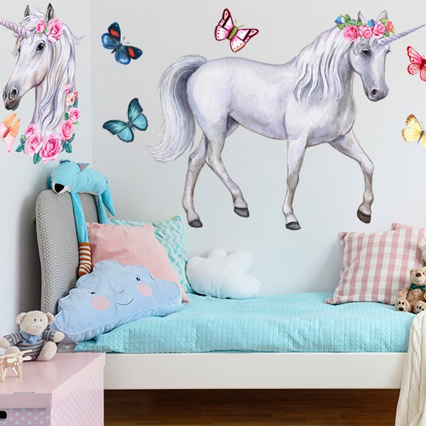 Unicorn Wall Decal Etsy