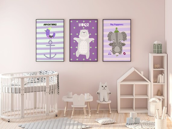 posters for baby girl nursery