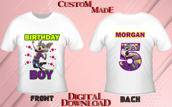 chuck e cheese birthday shirt