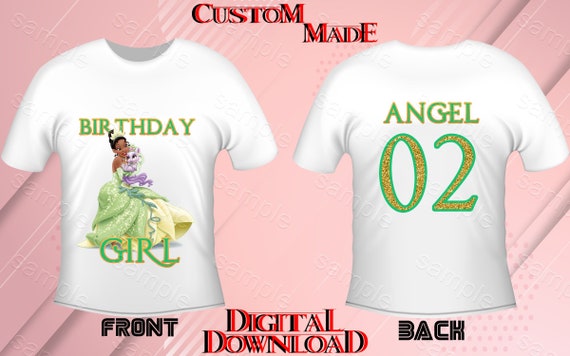 princess and the frog birthday shirts