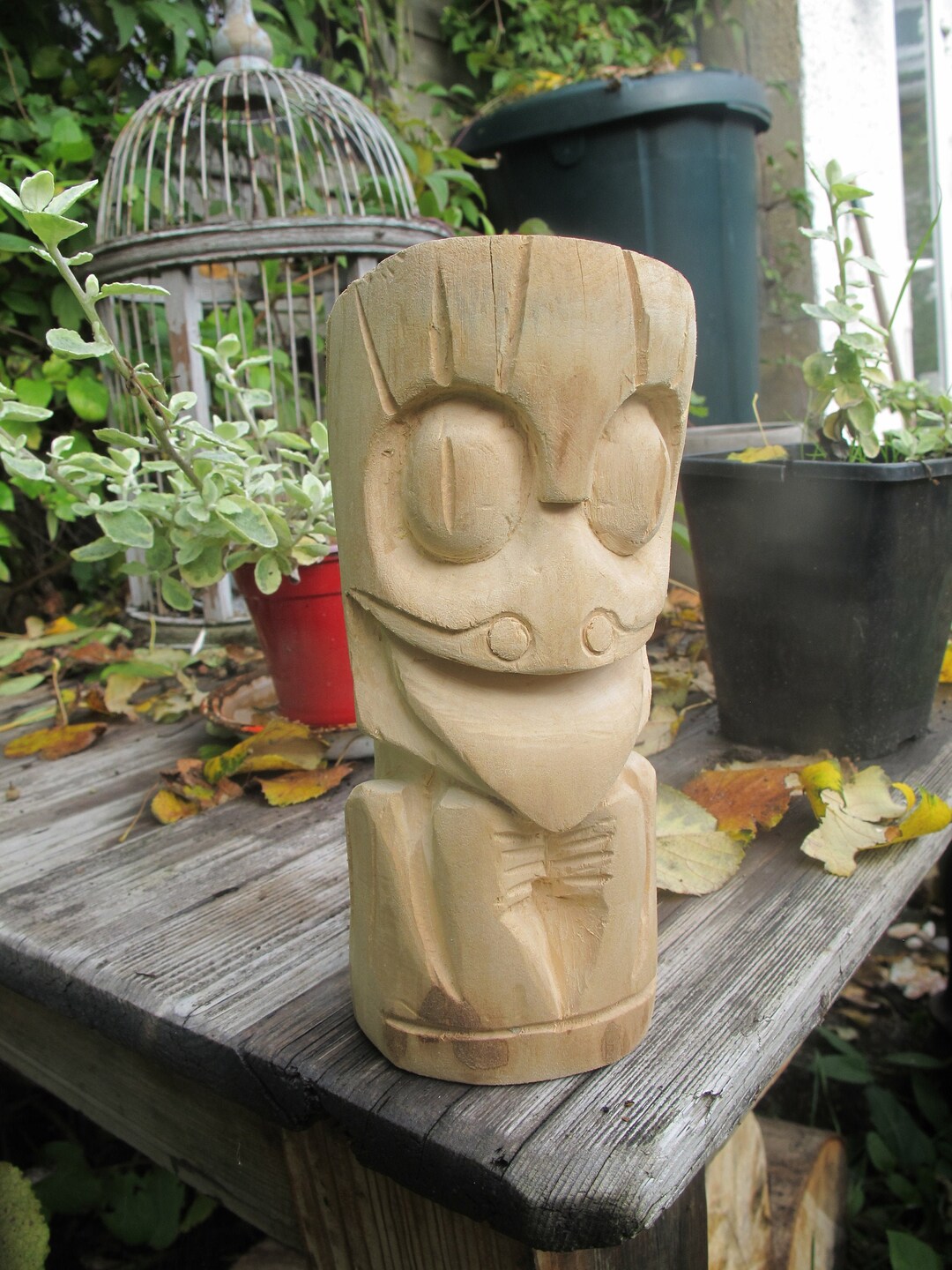 Hand Carved Lime Wood Frog Totem – Tiny Protector - Etsy
