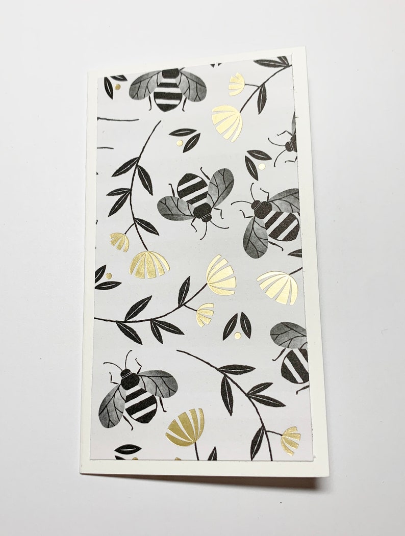 Bee Bee Charm Gift Card Handmade Card Coworker Gift,