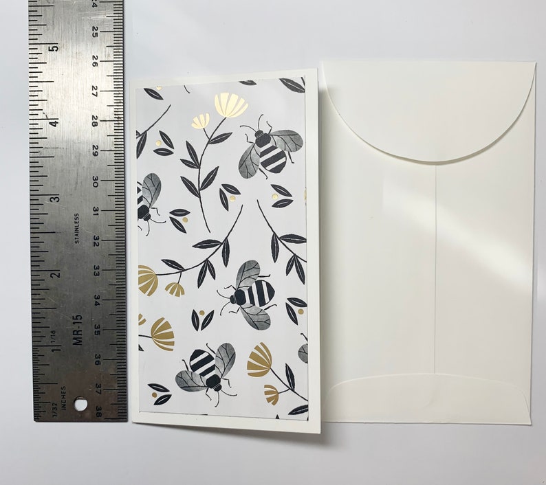 Bee Bee Charm Gift Card Handmade Card Coworker Gift,