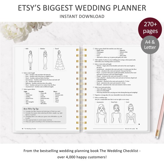Printable Wedding Checklist Printable Diy Wedding Planner Etsy