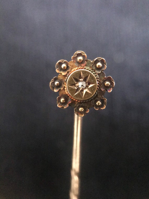 15ct Gold Tie Pin - image 1