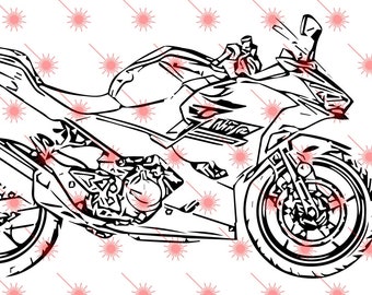 Kawasaki Ninja Svg Etsy