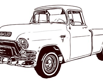 Download Gmc Truck Dxf Etsy