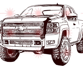 Free Free 280 Svg Lowered Chevy Truck Silhouette SVG PNG EPS DXF File